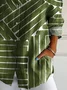 Women Striped Long Sleeve Shirt Spring/Fall Buckle Shirt Collar Daily Casual Top
