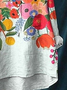 Women Floral Long Sleeve Shirt Spring/Fall Printing Shirt Collar Daily Casual Top