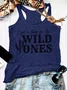 Women Sleeveless Tank Top Camisole Summer Wild West U-Neck Holiday Casual Top