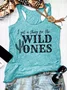 Women Sleeveless Tank Top Camisole Summer Wild West U-Neck Holiday Casual Top