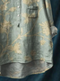Women Floral Long Sleeve Shirt Spring/Fall Printing Shirt Collar Daily Casual Top