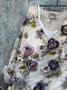Women Floral Long Sleeve Blouse Spring/Fall Printing V Neck Daily Casual Top