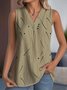 Women Sleeveless Tank Top Camisole Summer Abstract Polka Dots V Neck Daily Casual Top
