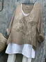 Women Floral Long Sleeve Blouse Spring/Fall Printing V Neck Daily Casual Top