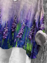Women Floral Long Sleeve Blouse Spring/Fall Printing V Neck Daily Casual Top