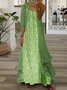 Women Plain Two-Piece Set Daily Three Quarter Sleeve Simple Spring/Fall Dress With Coat Matching Set