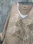 Women Floral Long Sleeve Blouse Spring/Fall Printing V Neck Daily Casual Top