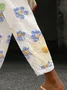 Women Floral Long Pants Casual Spring/Fall Trousers