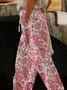 Women Paisley Long Pant Casual Spring/Fall Trousers
