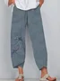 Women Dragonfly Capris Pant Casual Summer Trousers