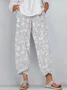 Women Floral Ankle Pants Pant Casual Spring/Fall Trousers