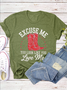 Women Wild West Short Sleeve Tee T-shirt Crew Neck Casual Summer Top