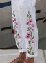 Women Floral Long Pant Casual Spring/Fall Trousers
