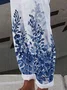 Women Floral Long Pant Casual Spring/Fall Trousers