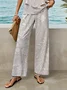 Women Floral Printing Two-Piece Set Daily Sleeveless Casual Summer Top With Pants Matching Set