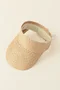 2025 hot summer new style hollow top sports style straw woven solid color parent-child summer play sun protection sun hat