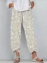 Women Floral Ankle Pants Pant Casual Spring/Fall Trousers