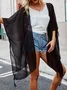 Women Plain Spring/Fall Cover-up Casual Lightweight Cardigan