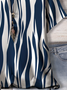 Women Abstract Stripes Short Sleeve Tee T-shirt Crew Neck Printing Casual Summer Graphic Tee Top