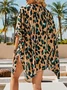 Women Color Block Spring/Fall Cover-up Casual Lightweight Cardigan