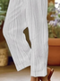 Women Abstract Stripes Long Pant Casual Spring/Fall Trousers
