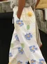 Women Floral Long Pants Casual Spring/Fall Trousers