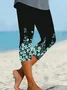 Women's Trousers Elastic Waist Legging Daily Going Out Casual Printing Floral Summer Pants
