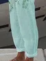 Women Floral Long Pant Casual Spring/Fall Trousers