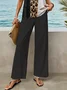 Women Leopard Printing Two-Piece Set Daily Sleeveless Casual Summer Top With Pants Matching Set