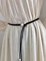 Urban Plain Pearl Decoration Belt
