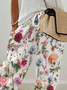 Women Floral Long Pant Casual Spring/Fall Trousers
