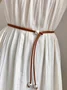 Urban Plain Pearl Decoration Belt