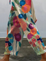Women Floral Long Pants Casual Spring/Fall Trousers