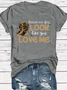 Women Letter Pattern Short Sleeve Tee T-shirt Crew Neck Casual Summer Top