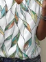 Women Floral Short Sleeve Tee T-shirt V Neck Printing Casual Summer Graphic Tee Top