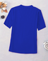 Women Plain Short Sleeve Tee T-shirt V Neck Casual Summer Top