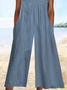 Women Striped V Neck Half Sleeve Casual Summer Jumpsuit