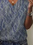 Women Floral Short Sleeve Tee T-shirt V Neck Printing Casual Summer Graphic Tee Top
