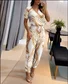 Women Striped Two-Piece Set Daily Short Sleeve Casual Summer Top With Pants Matching Set