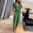 Women Striped Two-Piece Set Daily Short Sleeve Casual Summer Top With Pants Matching Set