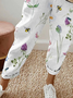 Women Floral Long Pants Casual Spring/Fall Trousers