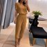 Women Striped Two-Piece Set Daily Short Sleeve Casual Summer Top With Pants Matching Set