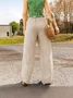 Women Plain Long Pants Casual Spring/Fall Trousers