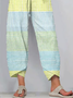 Women Striped Capris Pants Casual Summer Trousers