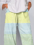 Women Striped Capris Pants Casual Summer Trousers