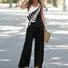 Women Geometric Two-Piece Set Daily Sleeveless Vintage Summer Top With Pants Matching Set