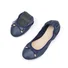 Summer Egg Roll Shoes Lizard Pattern 2025 Casual Soft Bottom Shallow Mouth Single Shoes For Women Pregnant Women Bow Black Women's Shoes