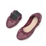 Summer Egg Roll Shoes Lizard Pattern 2025 Casual Soft Bottom Shallow Mouth Single Shoes For Women Pregnant Women Bow Black Women's Shoes