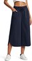 Women Plain Capris Pants Casual Summer Trousers