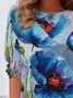 Women Floral Long Sleeve Tee T-shirt Crew Neck Printing Casual Spring/Fall Graphic Tee Top